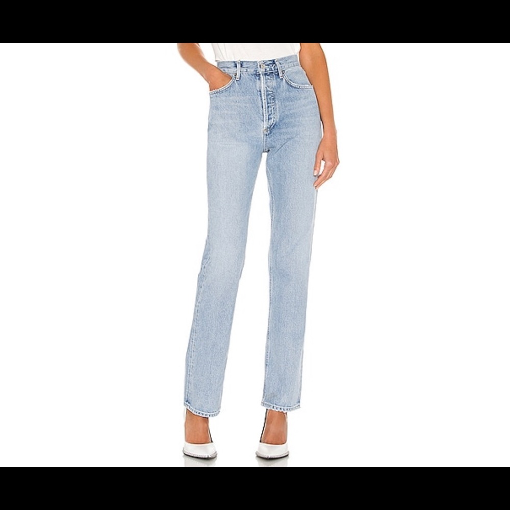 AGOLDE LANA DENIM JEANS - Riptide